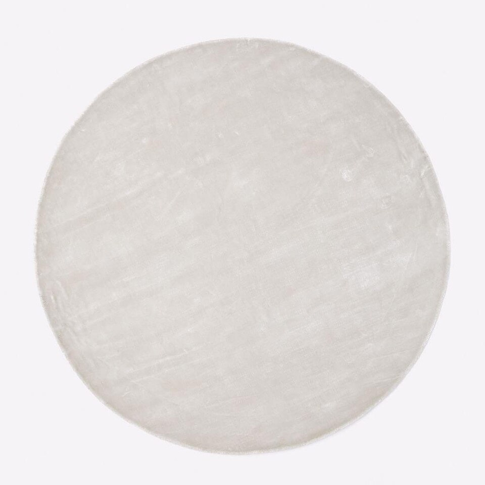Lucent Round Rug - Frost Grey