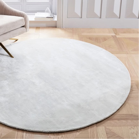 Lucent Round Rug Frost Grey West Elm Australia Lucent Round Rug Frost Grey West, Gray Round Rug