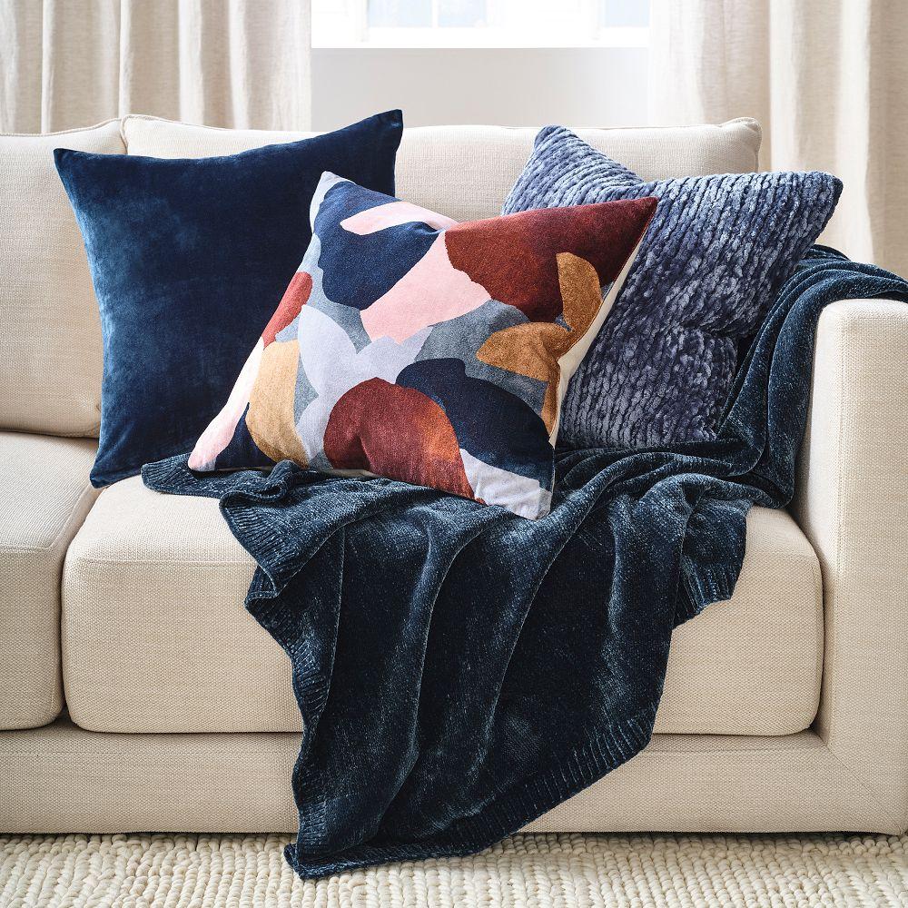 HOT Cushion Navy Velvet Pillow Shams Navy Velvet Pillow Shams