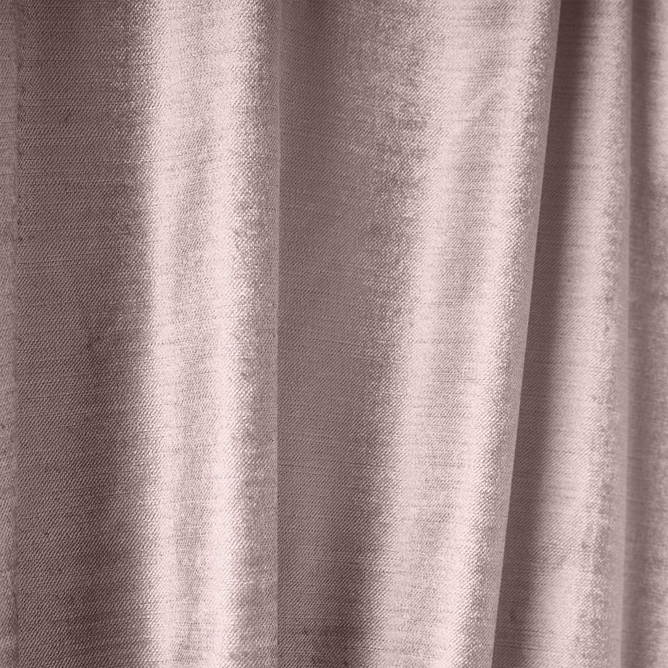 Luster Velvet Curtain - Dusty Blush