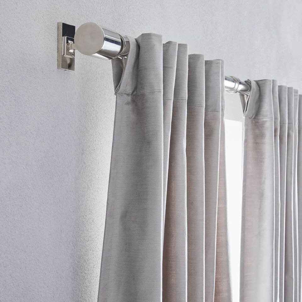 Cotton Lustre Velvet Curtain + Blackout Lining