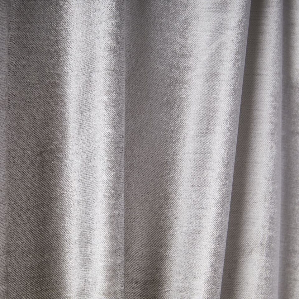 Cotton Lustre Velvet Curtain + Blackout Lining