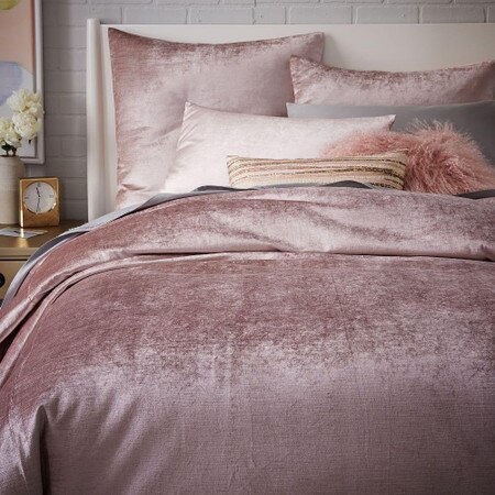 Washed Cotton Percale Luster Velvet Quilt Cover Pillowcases