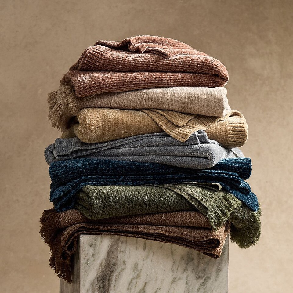 Luxe Chenille Throws