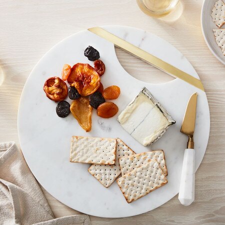 Marble Brass Cheese Boards
