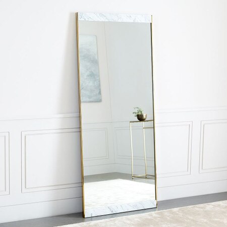 Marble Brass Floor Mirror West Elm Australia