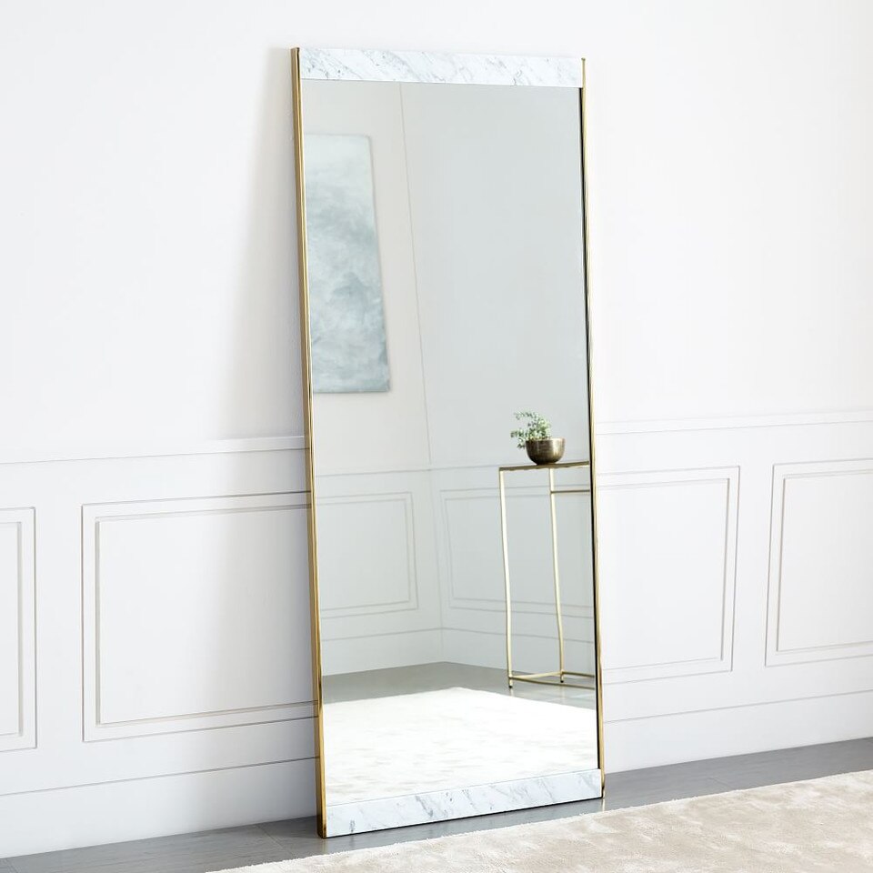 Marble & Brass 183 cm Floor Mirror
