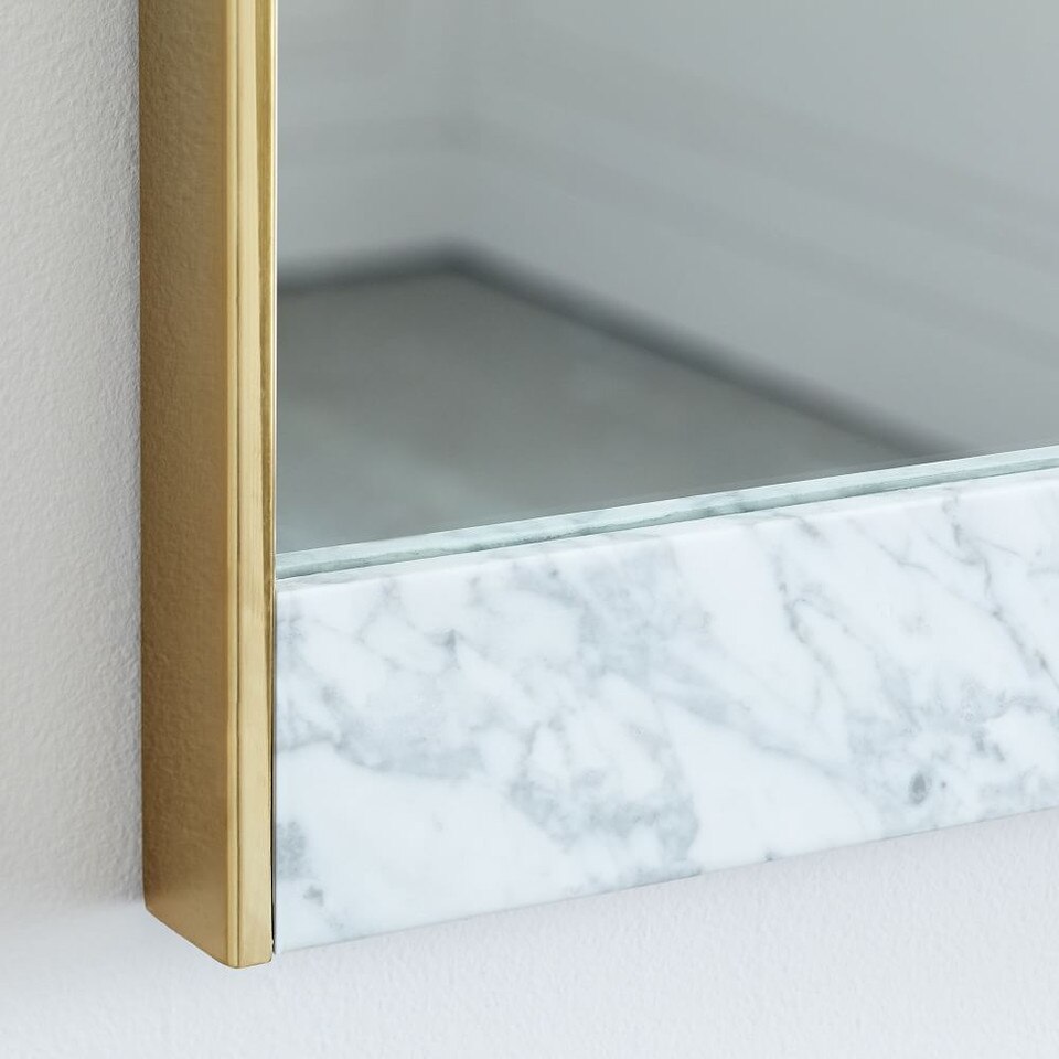 Marble & Brass 183 cm Floor Mirror