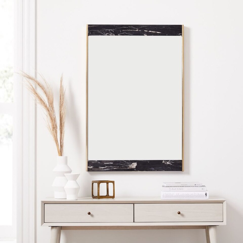 Marble & Brass 61 cm Wall Mirror