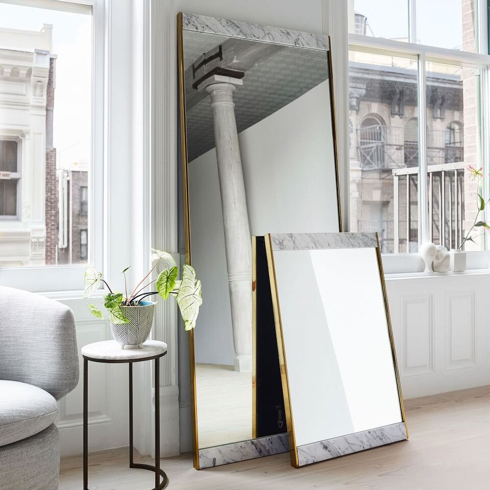 Marble & Brass 61 cm Wall Mirror