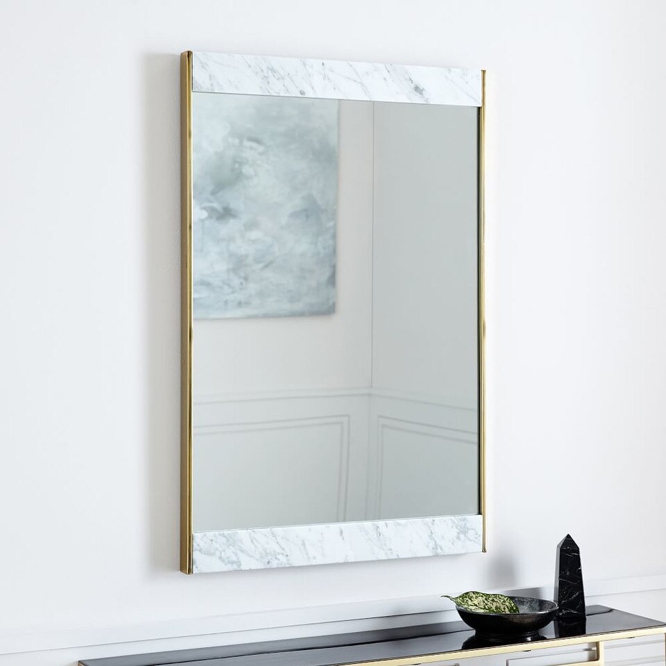 Marble & Brass 61 cm Wall Mirror