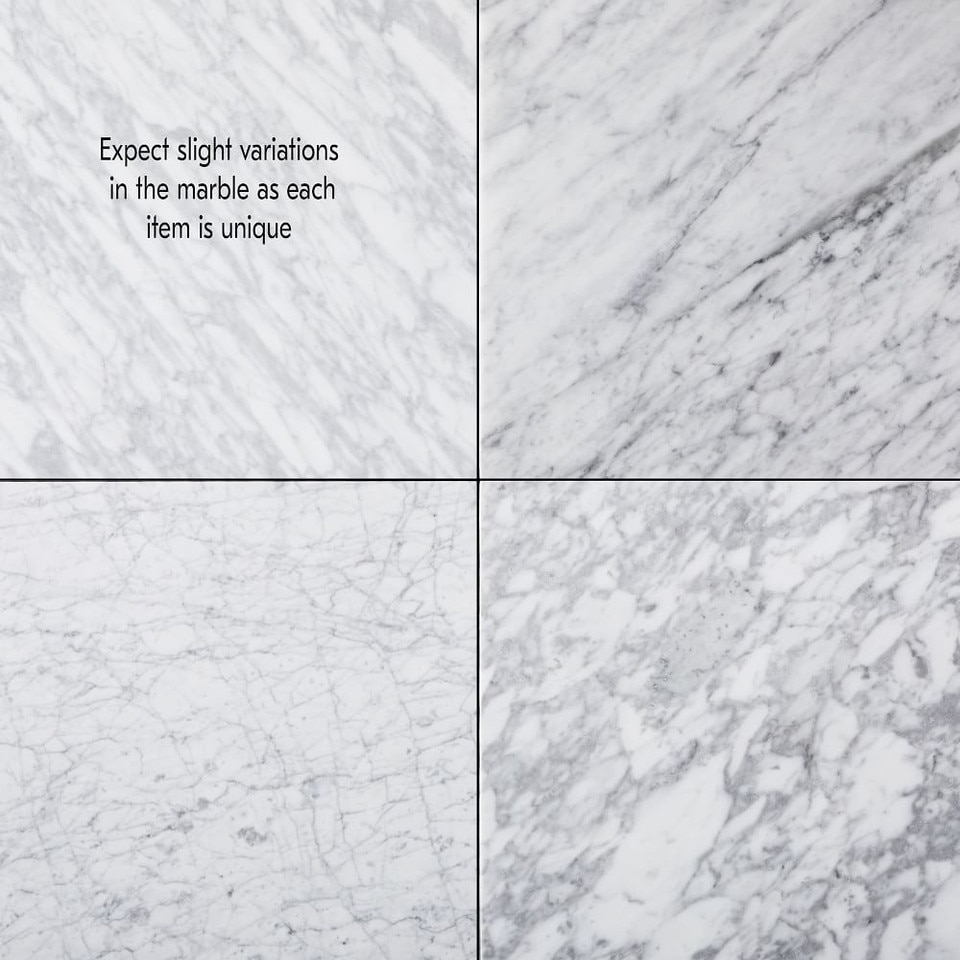 Marble-Topped Pedestal Coffee Table (77 cm)