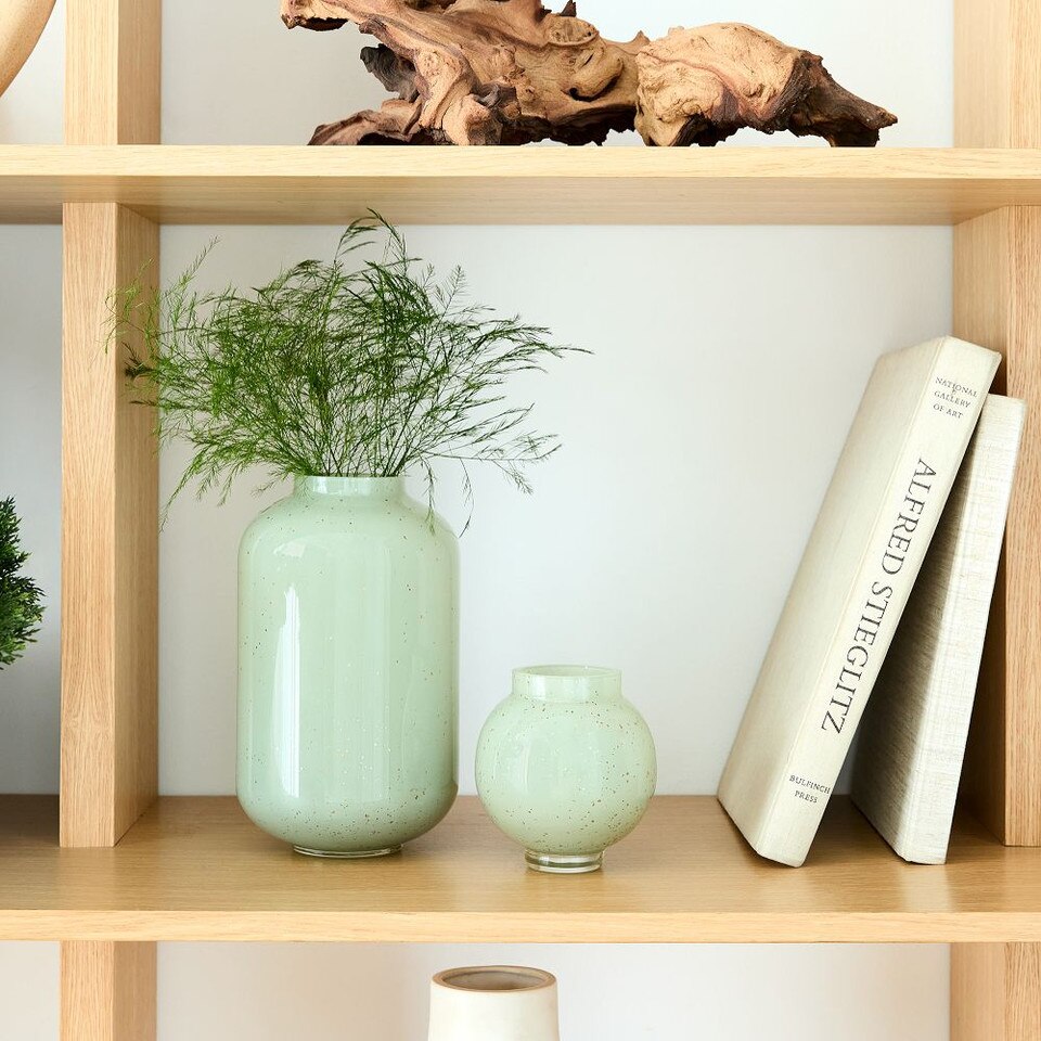Mari Glass Vases - Celadon