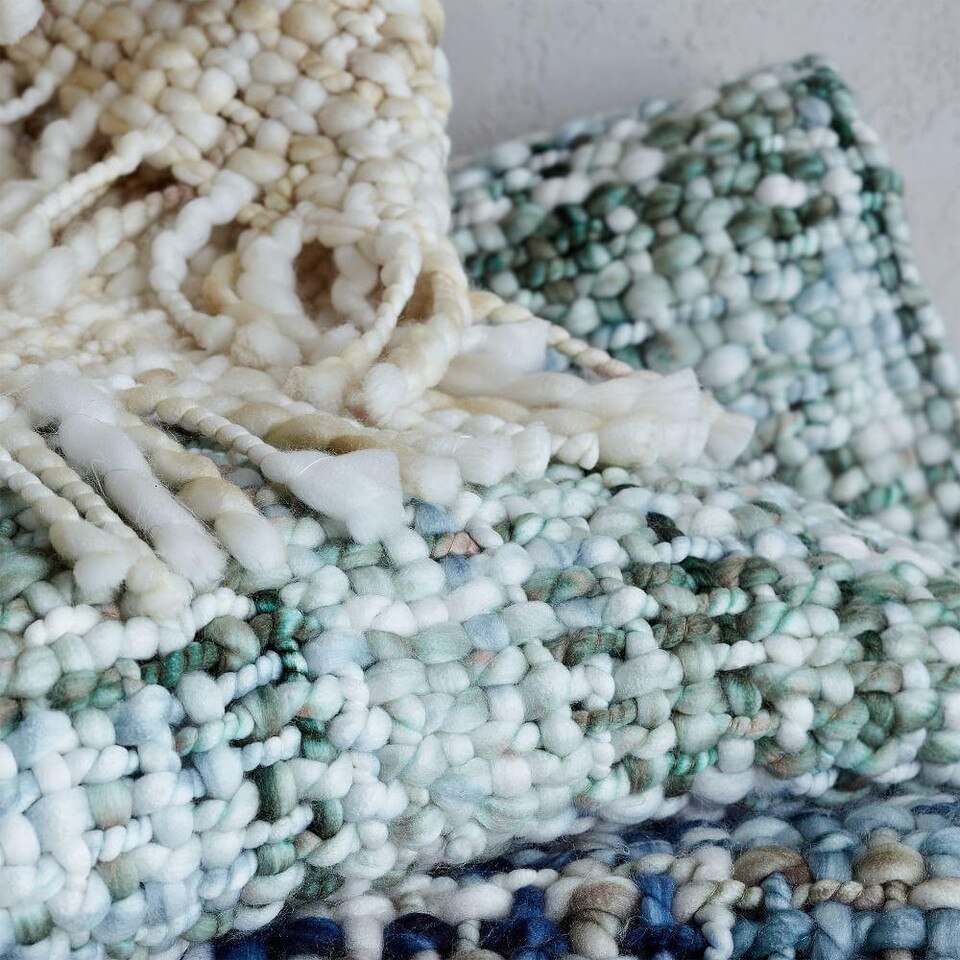Marled Basketweave Throw