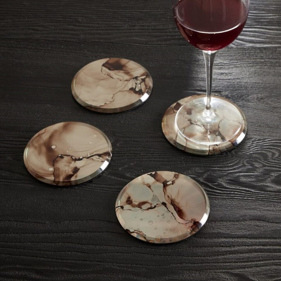 Mercury Mirror Coasters (Set of 4)