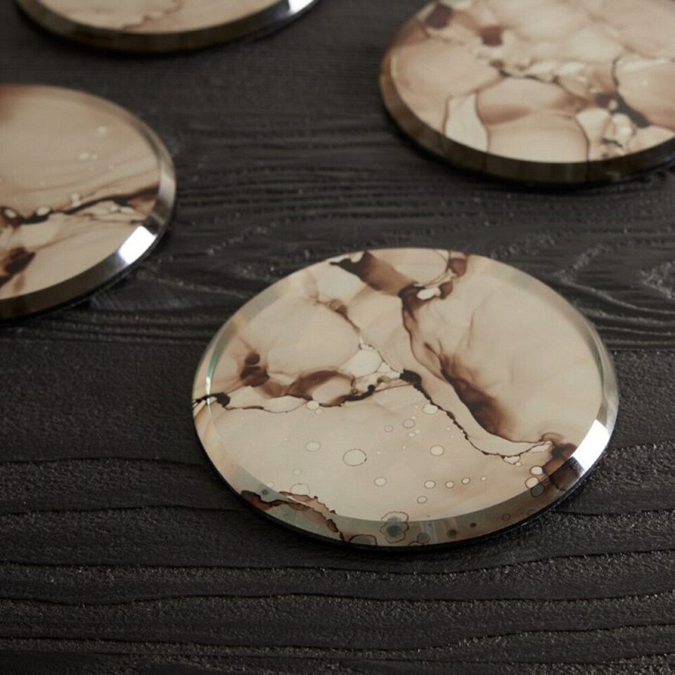 Mercury Mirror Coasters (Set of 4)