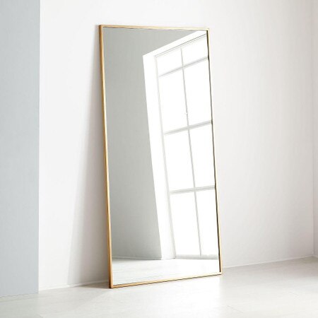Metal Frame 198 Cm Floor Mirror Antique Brass West Elm Australia Metal Frame 198 Cm Floor Mirror