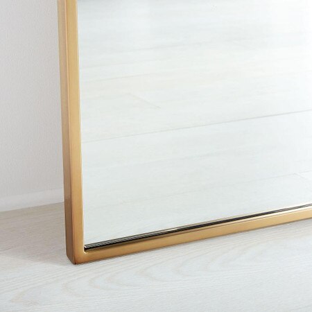 Metal Frame 198 Cm Floor Mirror Antique Brass West Elm Australia Metal Frame 198 Cm Floor Mirror