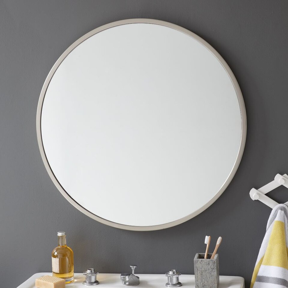 Metal Frame 76 cm Round Mirror west elm Australia