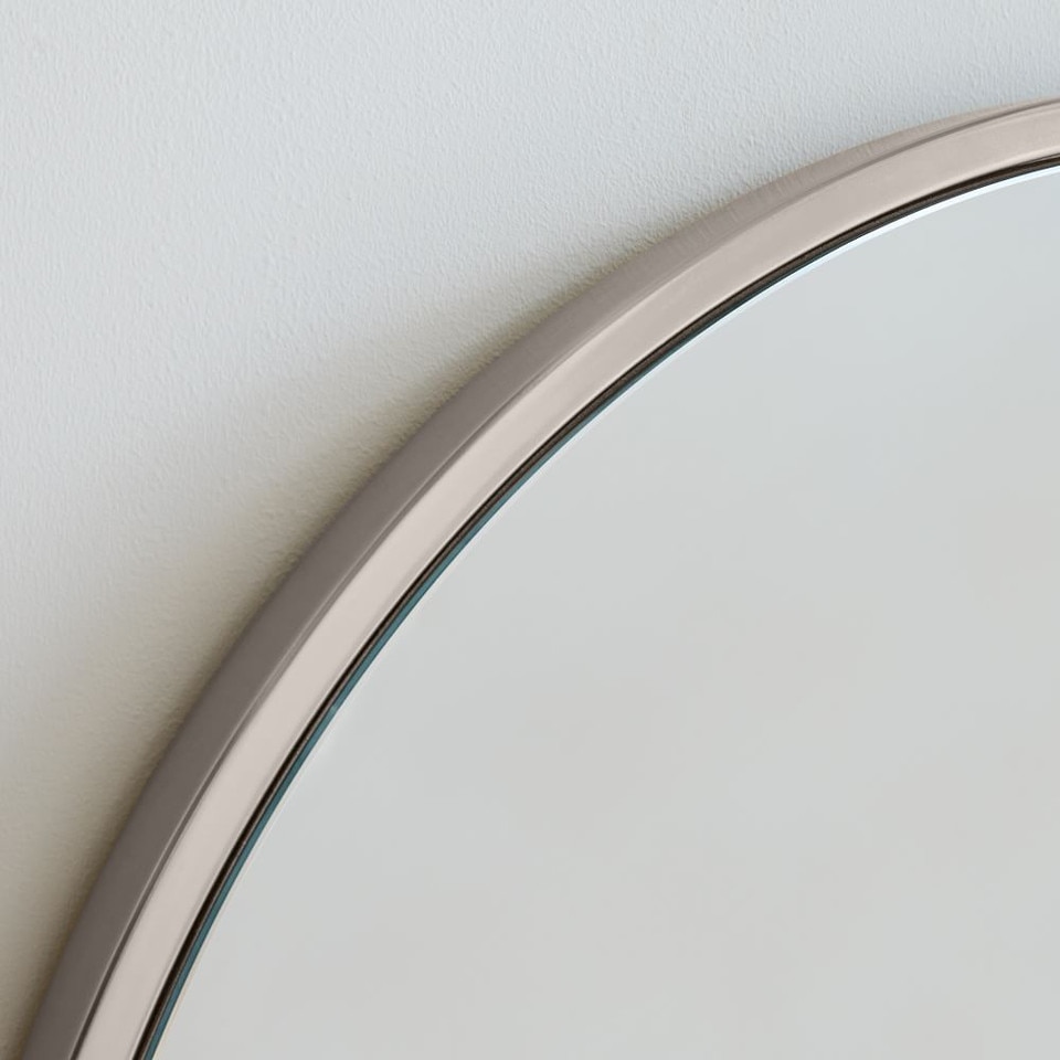 Metal Frame Round Mirror (76 cm)