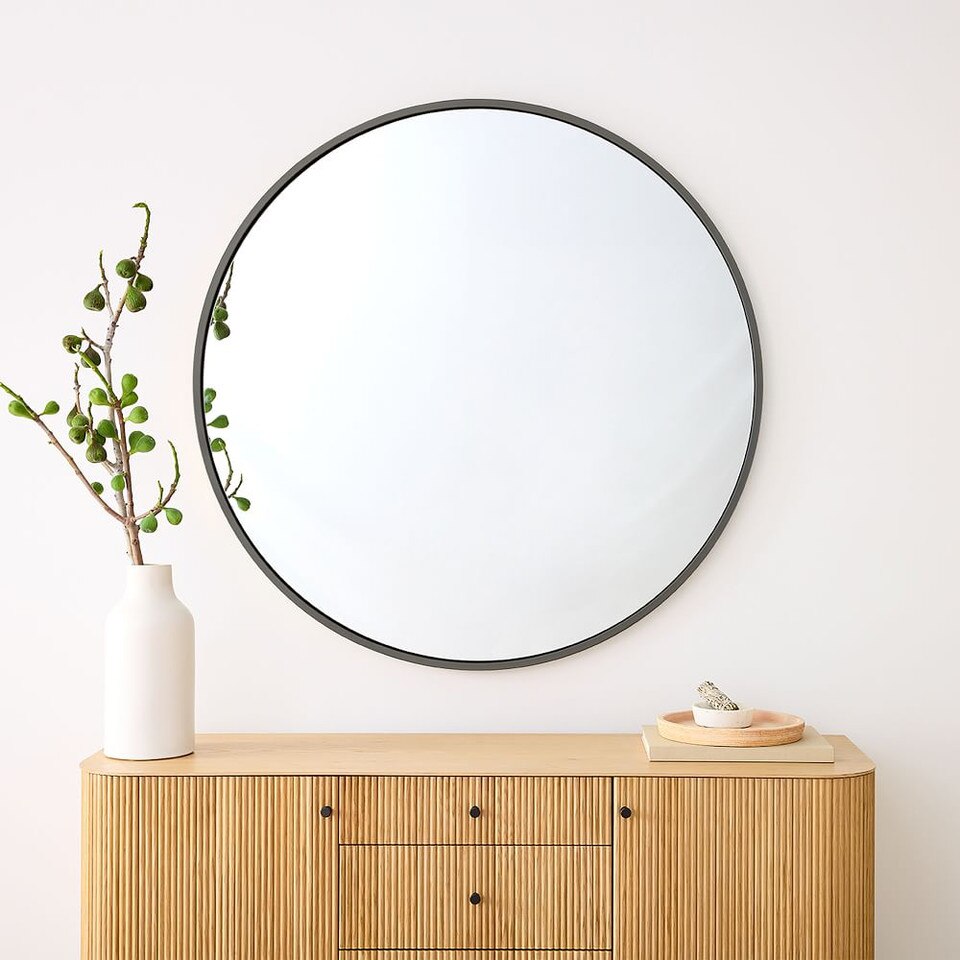 Metal Framed Oversized 122 cm Round Mirror