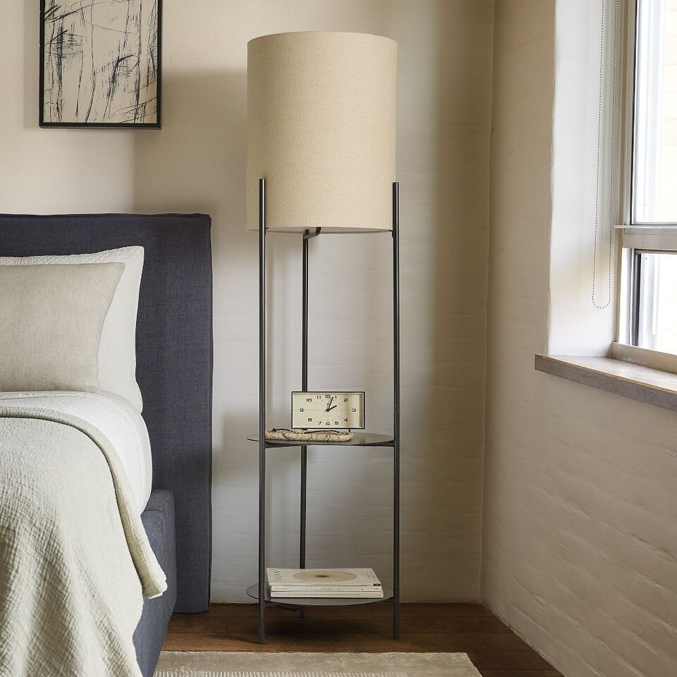 Metal Shelf Floor Lamp (157 cm)