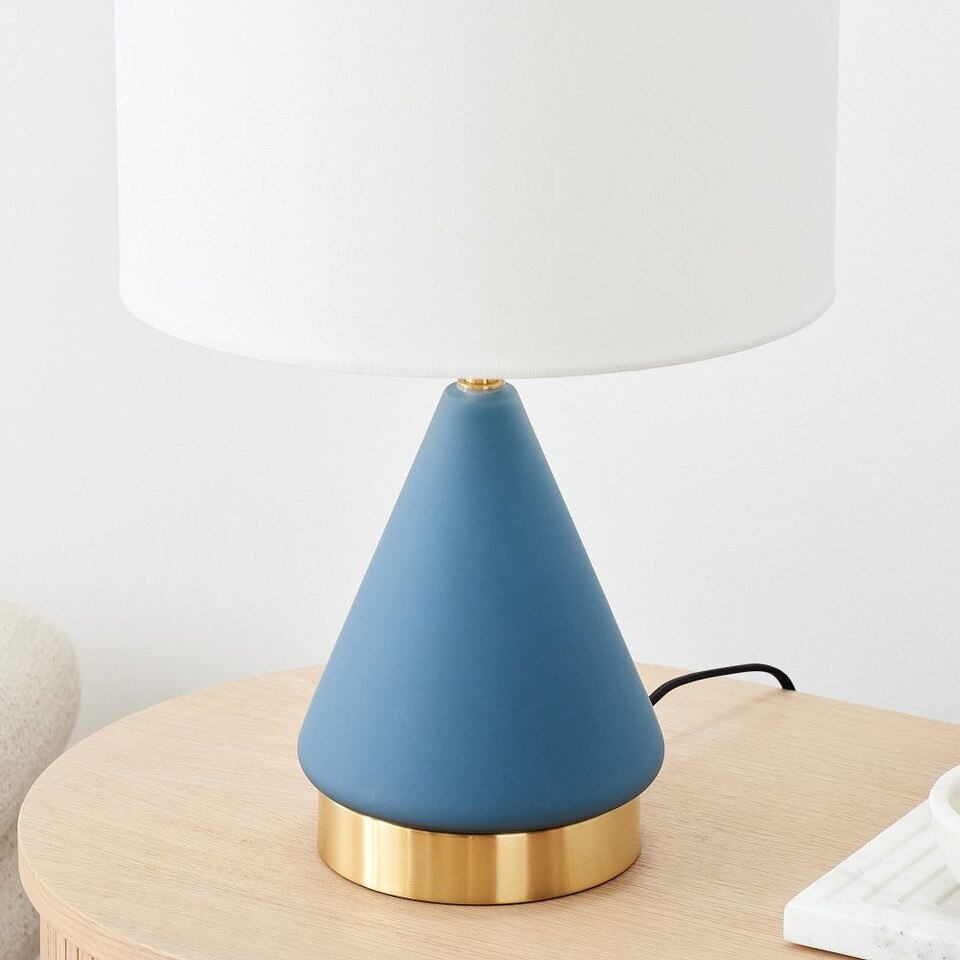 Metalised Glass USB Table Lamp (50 cm)