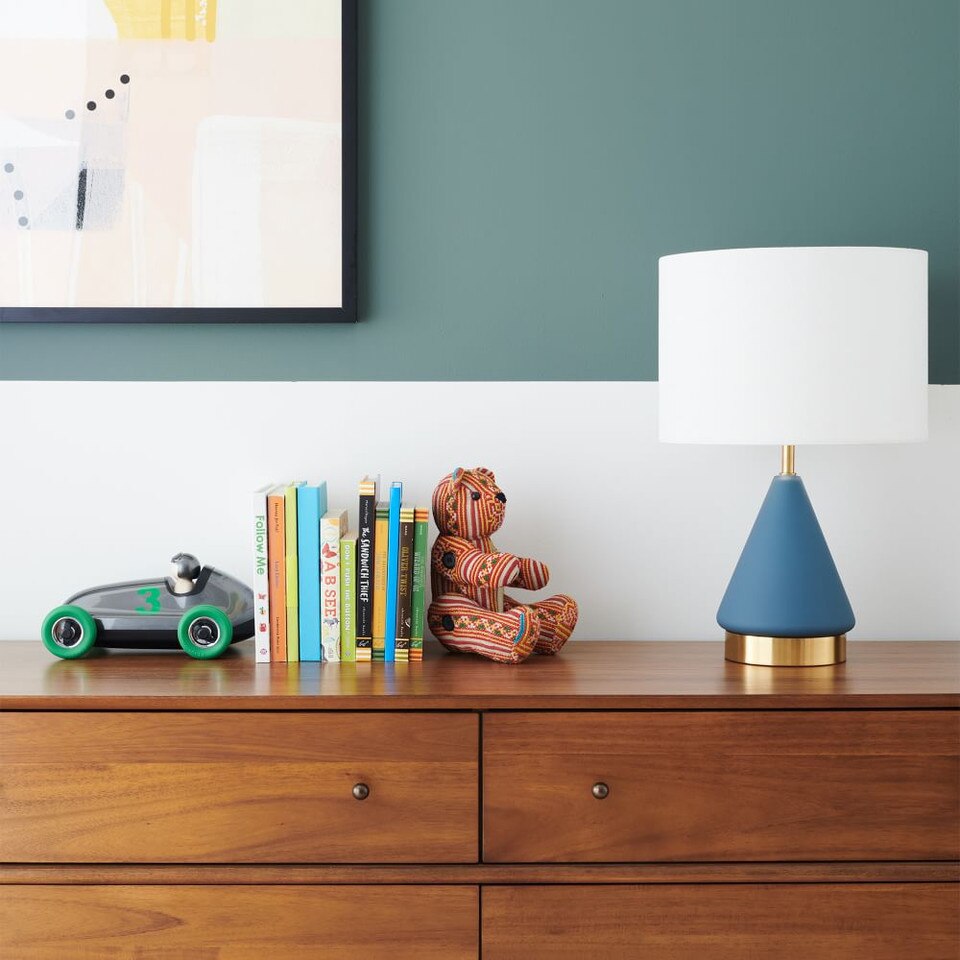Metalised Glass USB Table Lamp (50 cm)