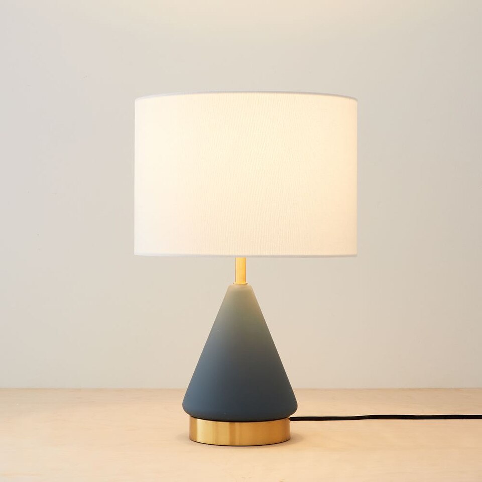 Metalised Glass USB Table Lamp (50 cm)