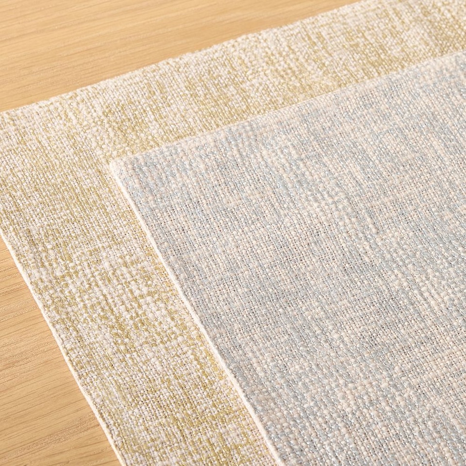 Metallic Foil Placemat Sets