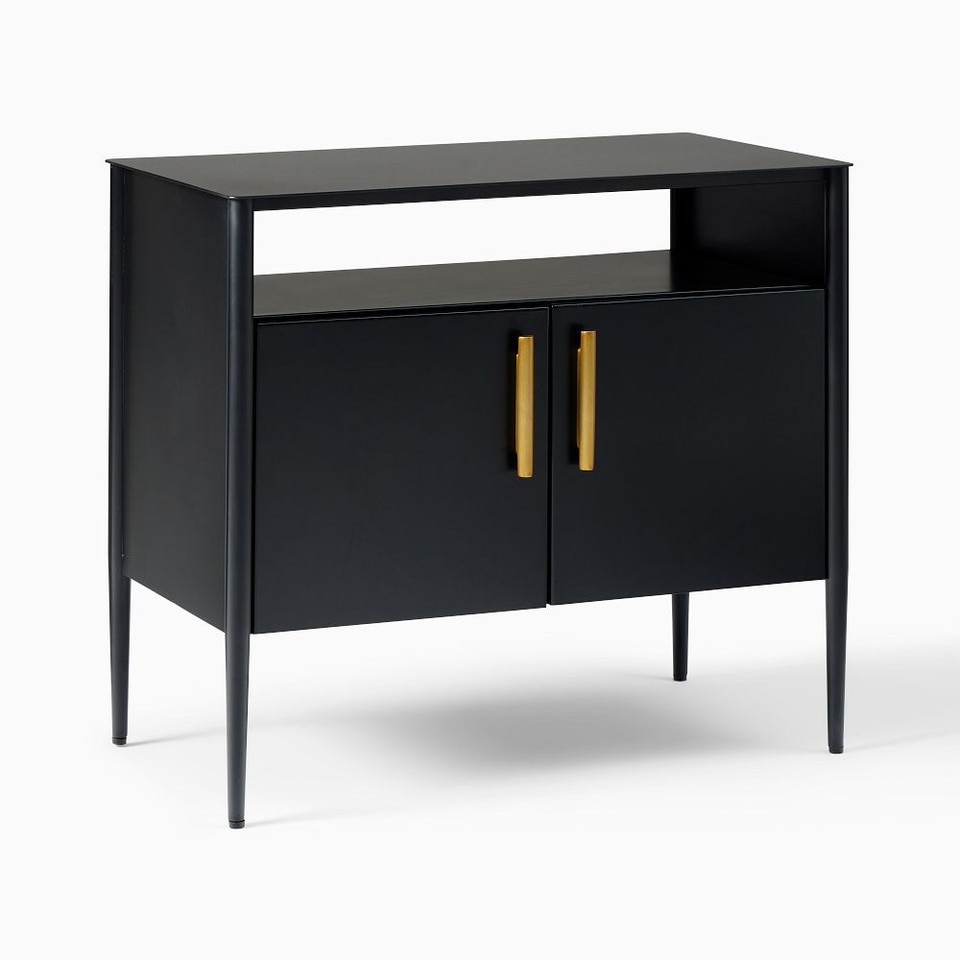 Metalwork Cabinet Bedside Table (71 cm)