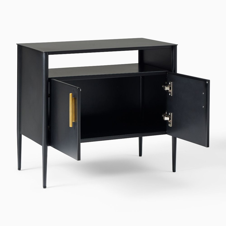 Metalwork Cabinet Bedside Table (71 cm)