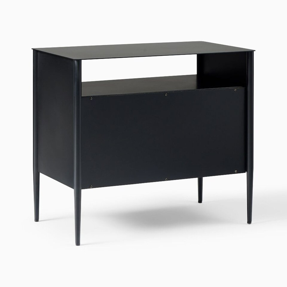 Metalwork Cabinet Bedside Table (71 cm)
