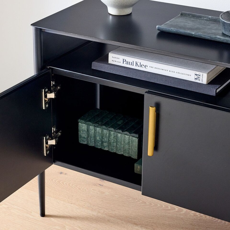 Metalwork Cabinet Bedside Table (71 cm)