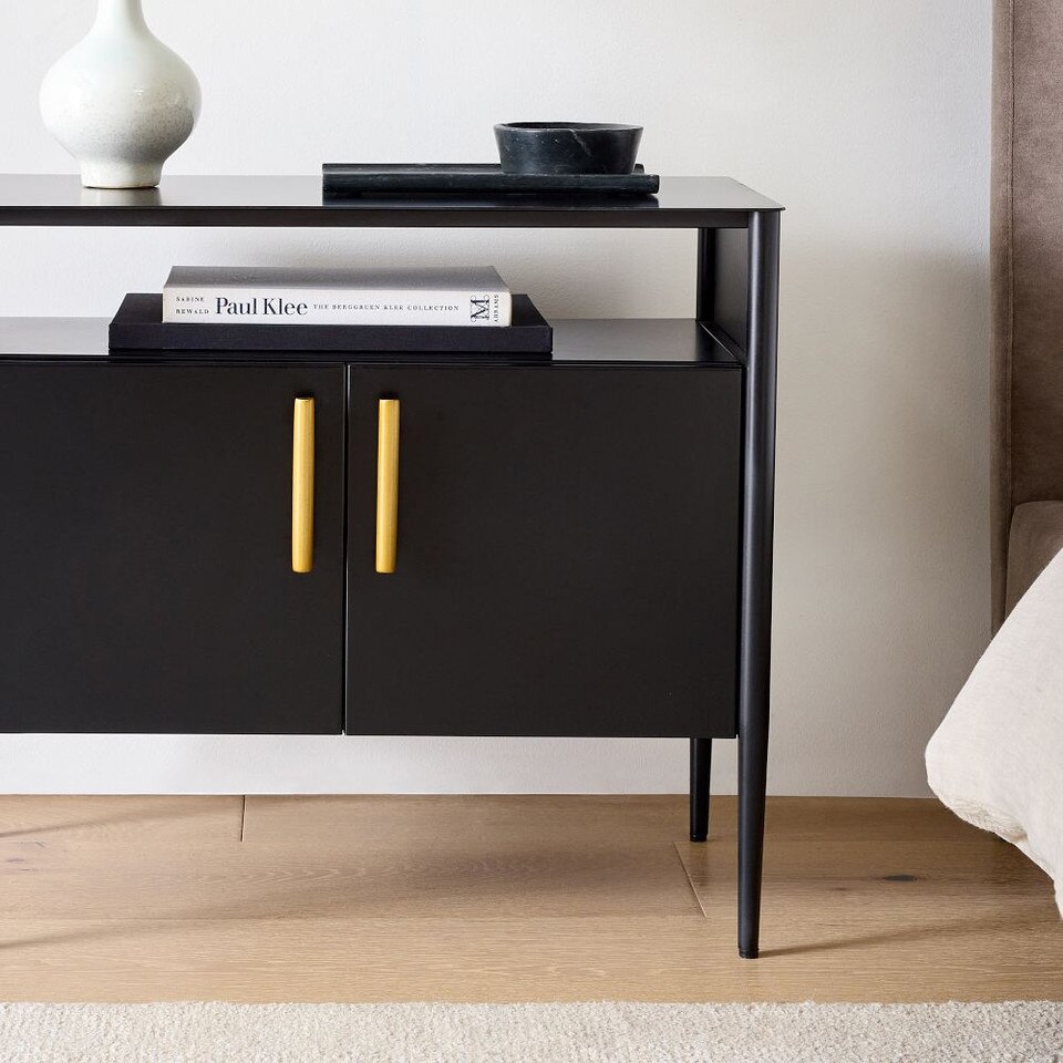 Metalwork Cabinet Bedside Table (71 cm)