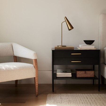 Metalwork Bedside Table (71 cm)