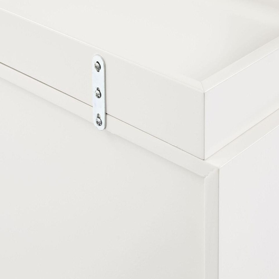 Mid-Century 3-Drawer Changing Table - White