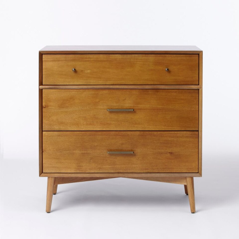 Mid-Century 3-Drawer Dresser (91 cm)