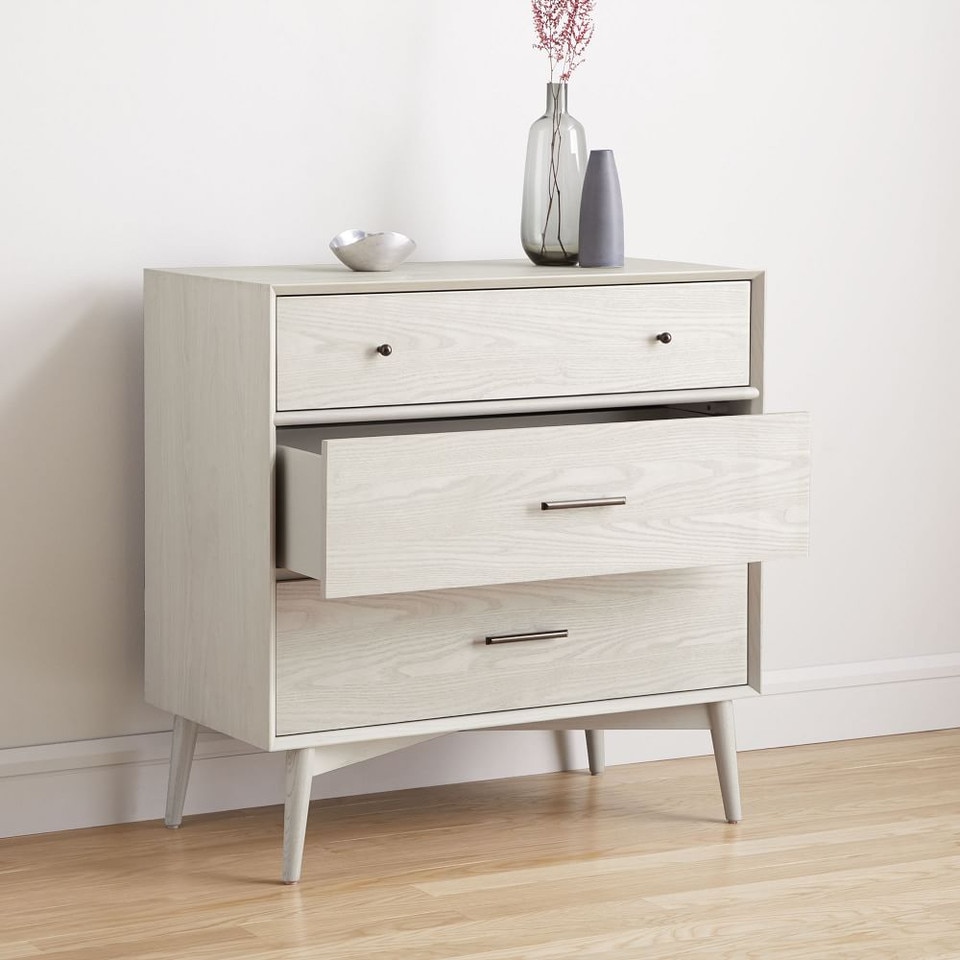 Mid-Century 3-Drawer Dresser (91 cm)
