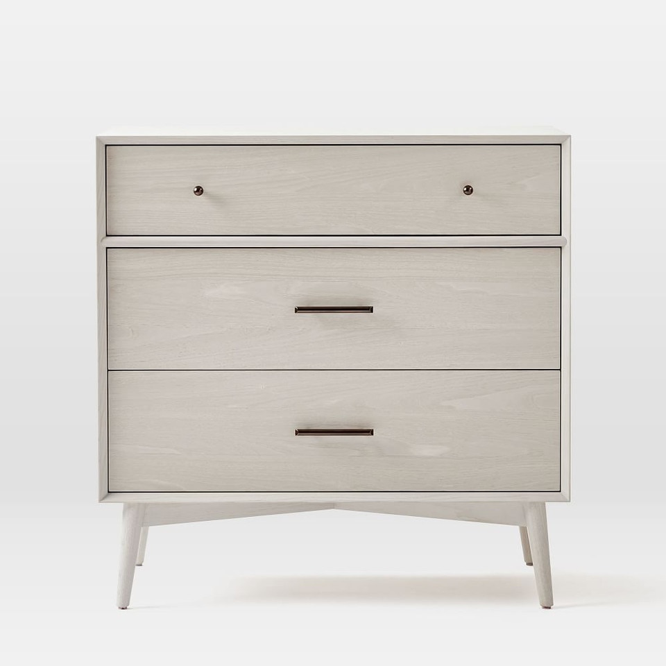 Mid-Century 3-Drawer Dresser (91 cm)