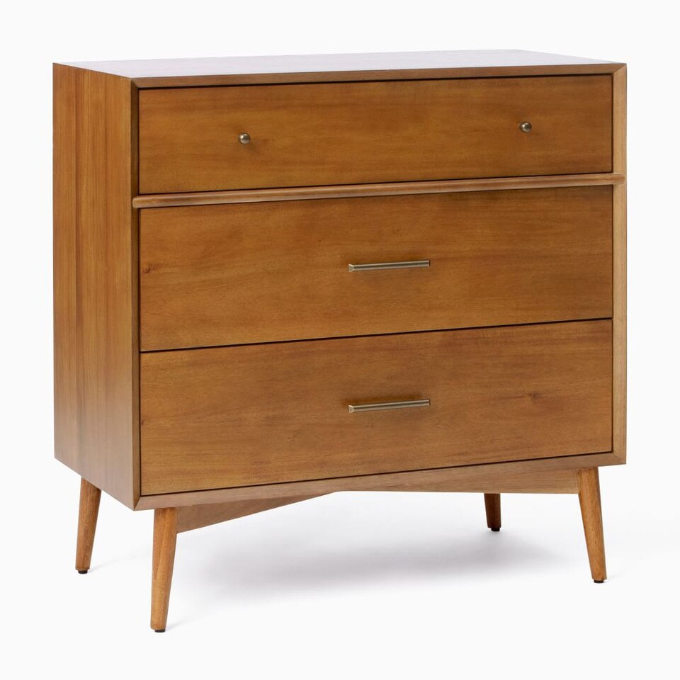 Mid-Century 3-Drawer Dresser (91 cm)