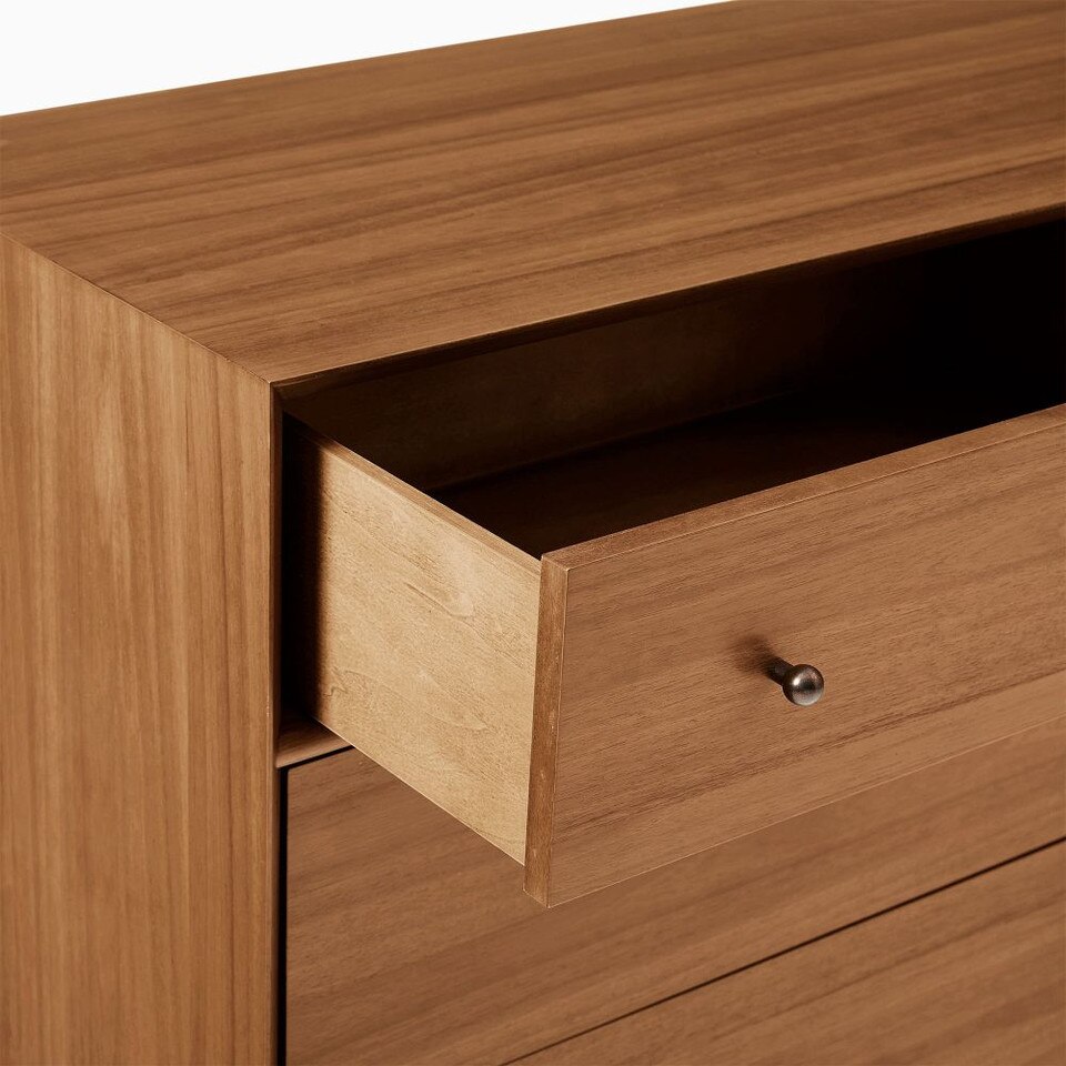 Mid-Century 9-Drawer Dresser (178 cm)