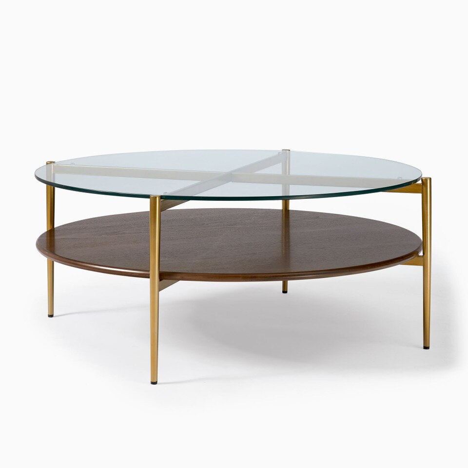 Mid-Century Art Display Round Coffee Table (86 cm)