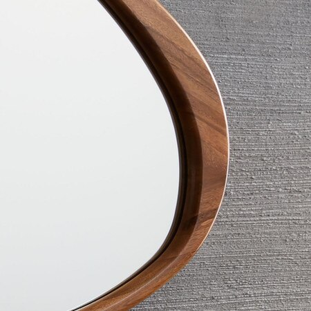Mid Century Asymmetrical Wood Wall Mirror 45 Mid Century Asymmetrical Wood Wall, Large Wooden Wall Mirror Au