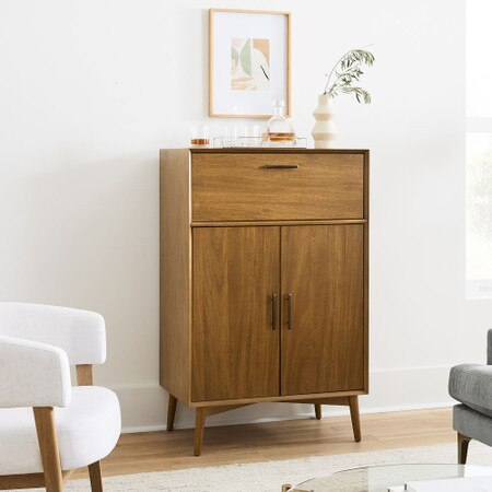 Mid Century Bar Cabinet Acorn West Elm Australia
