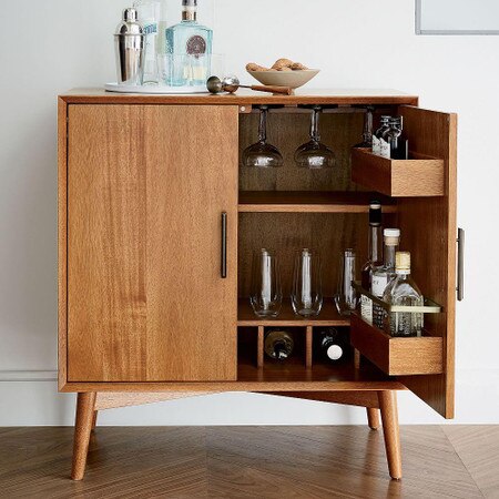 Mid Century Bar Cabinet Small West Elm Australia