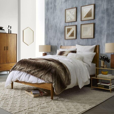 Mid Century Bed Acorn West Elm Australia Mid Century Bed Acorn West Elm, Mid Century Modern King Size Bed Frame Dimensions