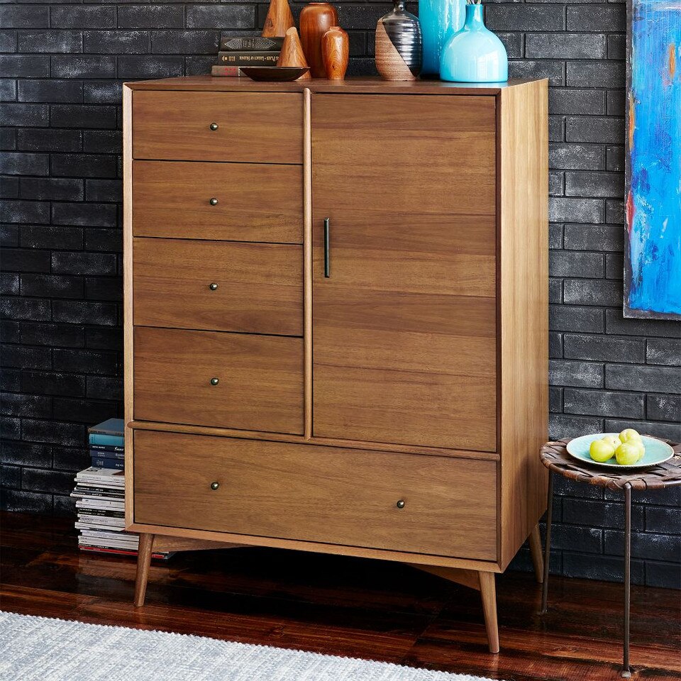 Mid-Century Chifforobe (102 cm) - Acorn