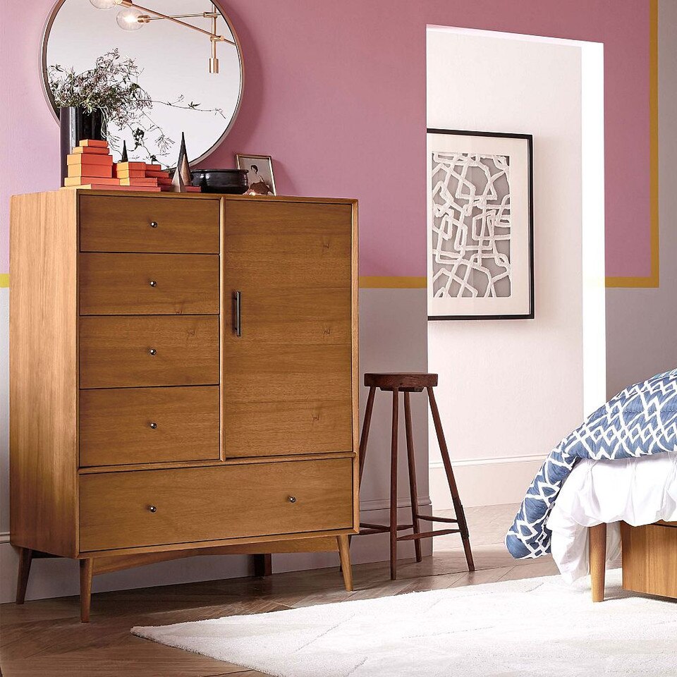 Mid-Century Chifforobe (102 cm) - Acorn