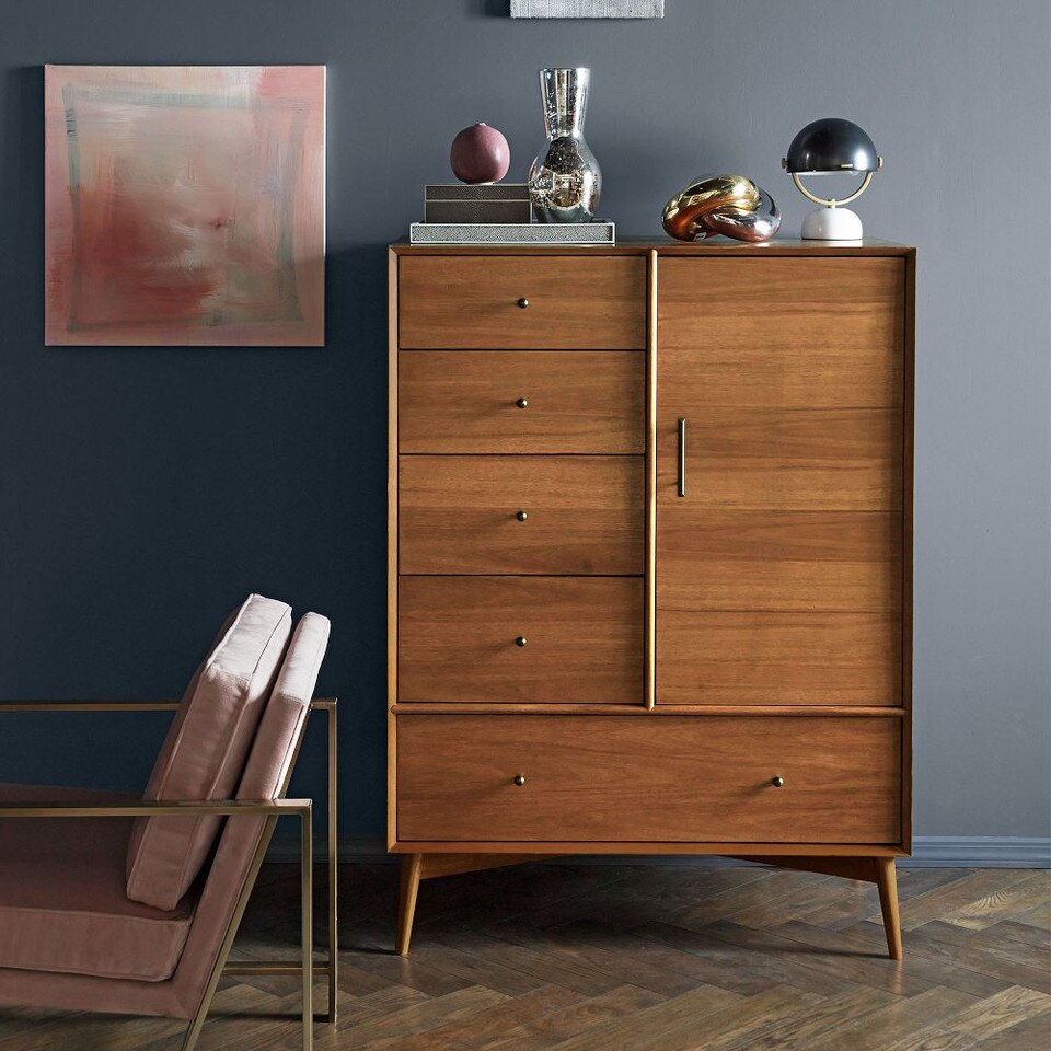 Mid-Century Chifforobe (102 cm) - Acorn